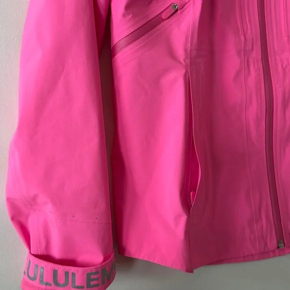 Lululemon Break a Trail Jacket Bright Pink Blossom Size 6 - Picture 11 of 15